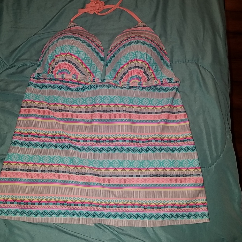 Pastel color bathing suit top